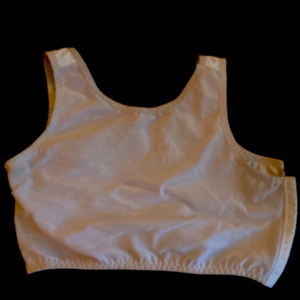 White Lesmask chest binder